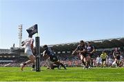 6 April 2025; Zac Ward of Ulster on his way to scoring a try during the Investec Champions Cup Round of 16 match between Bordeaux Begles and Ulster at Stade Chaban-Delmas in Bordeaux, France. Photo by Ramsey Cardy/Sportsfile