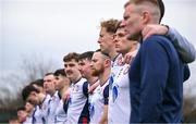 6 April 2025; New York players observe a minute's silence in honour of late Kerry manager and captain Mick O'Dwyer before the Connacht GAA Football Senior Championship quarter-final match between New York and Galway at Gaelic Park in New York, USA. Photo by Shauna Clinton/Sportsfile
