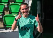 7 April 2025; Saoirse Noonan during a Republic of Ireland women's training session at Tallaght Stadium in Dublin. Photo by Stephen McCarthy/Sportsfile