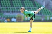 7 April 2025; Megan Campbell during a Republic of Ireland women's training session at Tallaght Stadium in Dublin. Photo by Stephen McCarthy/Sportsfile