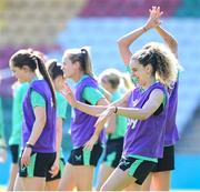 7 April 2025; Leanne Kiernan during a Republic of Ireland women's training session at Tallaght Stadium in Dublin. Photo by Stephen McCarthy/Sportsfile