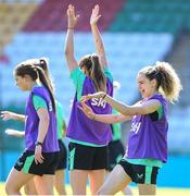 7 April 2025; Leanne Kiernan during a Republic of Ireland women's training session at Tallaght Stadium in Dublin. Photo by Stephen McCarthy/Sportsfile