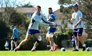 7 April 2025; Sam Prendergast during Leinster Rugby squad training at UCD in Dublin. Photo by Piaras Ó Mídheach/Sportsfile