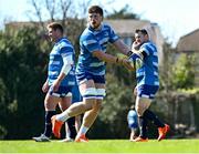 7 April 2025; Joe McCarthy during Leinster Rugby squad training at UCD in Dublin. Photo by Piaras Ó Mídheach/Sportsfile