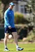 7 April 2025; Head coach Leo Cullen during Leinster Rugby squad training at UCD in Dublin. Photo by Piaras Ó Mídheach/Sportsfile