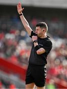 6 April 2025; Referee Sean Stack during the Allianz Hurling League Division 1A final match between Tipperary and Cork at SuperValu Páirc Uí Chaoimh in Cork. Photo by Brendan Moran/Sportsfile