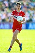 6 April 2025; Shane McGuigan of Derry during the Ulster GAA Football Senior Championship preliminary round match between Donegal and Derry at MacCumhaill Park in Ballybofey, Donegal. Photo by David Fitzgerald/Sportsfile