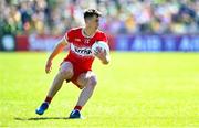 6 April 2025; Shane McGuigan of Derry during the Ulster GAA Football Senior Championship preliminary round match between Donegal and Derry at MacCumhaill Park in Ballybofey, Donegal. Photo by David Fitzgerald/Sportsfile