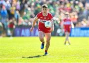 6 April 2025; Shane McGuigan of Derry during the Ulster GAA Football Senior Championship preliminary round match between Donegal and Derry at MacCumhaill Park in Ballybofey, Donegal. Photo by David Fitzgerald/Sportsfile