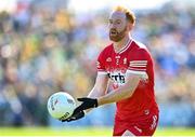 6 April 2025; Conor Glass of Derry during the Ulster GAA Football Senior Championship preliminary round match between Donegal and Derry at MacCumhaill Park in Ballybofey, Donegal. Photo by David Fitzgerald/Sportsfile
