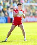 6 April 2025; Conor Doherty of Derry during the Ulster GAA Football Senior Championship preliminary round match between Donegal and Derry at MacCumhaill Park in Ballybofey, Donegal. Photo by David Fitzgerald/Sportsfile
