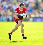 6 April 2025; Brendan Rogers of Derry during the Ulster GAA Football Senior Championship preliminary round match between Donegal and Derry at MacCumhaill Park in Ballybofey, Donegal. Photo by David Fitzgerald/Sportsfile