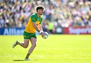 6 April 2025; Dáire Ó Baoill of Donegal during the Ulster GAA Football Senior Championship preliminary round match between Donegal and Derry at MacCumhaill Park in Ballybofey, Donegal. Photo by David Fitzgerald/Sportsfile