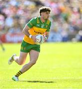 6 April 2025; Dáire Ó Baoill of Donegal during the Ulster GAA Football Senior Championship preliminary round match between Donegal and Derry at MacCumhaill Park in Ballybofey, Donegal. Photo by David Fitzgerald/Sportsfile