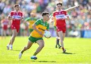 6 April 2025; Odhran McFadden Ferry of Donegal during the Ulster GAA Football Senior Championship preliminary round match between Donegal and Derry at MacCumhaill Park in Ballybofey, Donegal. Photo by David Fitzgerald/Sportsfile