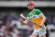6 April 2025; Charlie Mitchell of Offaly during the Allianz Hurling League Division 1B final match between Waterford and Offaly at SuperValu Páirc Uí Chaoimh in Cork. Photo by Brendan Moran/Sportsfile