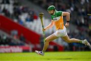 6 April 2025; Brian Duignan of Offaly during the Allianz Hurling League Division 1B final match between Waterford and Offaly at SuperValu Páirc Uí Chaoimh in Cork. Photo by Brendan Moran/Sportsfile
