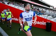 6 April 2025; Iarlaith Daly of Waterford runs onto the pitch before the Allianz Hurling League Division 1B final match between Waterford and Offaly at SuperValu Páirc Uí Chaoimh in Cork. Photo by Brendan Moran/Sportsfile