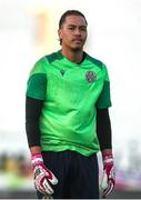 4 April 2025; Kerry goalkeeper Mathyas Randriamamy before the SSE Airtricity Men's First Division match between Treaty United and Kerry FC at Markets Field in Limerick. Photo by Michael P Ryan/Sportsfile
