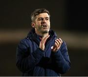 4 April 2025; Treaty United manager Tommy Barrett during the SSE Airtricity Men's First Division match between Treaty United and Kerry FC at Markets Field in Limerick. Photo by Michael P Ryan/Sportsfile
