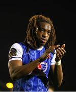 4 April 2025; Richkov Boevi of Treaty United after his side's victory in the SSE Airtricity Men's First Division match between Treaty United and Kerry FC at Markets Field in Limerick. Photo by Michael P Ryan/Sportsfile