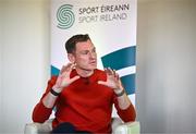 8 April 2025; Sport Ireland Anti-Doping today published its 2024 Annual Report, marking a record number of tests carried out. In 2024 Sport Ireland collected 2,029 samples – the highest number gathered since the programme began in 1999. This represents an 11% increase on samples collected in 2023. In attendance at the launch, held at the GAA National Games Development Centre on the Sport Ireland Campus in Dublin is Olympian and Anti Doping Committee Athlete Representative David Gillick. For more information see https://www.sportireland.ie/anti-doping/news/sport-ireland-launches-2024-annual-anti-doping-report-that-shows-record-number-of. Photo by Sam Barnes/Sportsfile