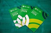 8 April 2025; Sport Ireland Anti-Doping today published its 2024 Annual Report, marking a record number of tests carried out. In 2024 Sport Ireland collected 2,029 samples – the highest number gathered since the programme began in 1999. This represents an 11% increase on samples collected in 2023. Pictured at the launch, held at the GAA National Games Development Centre on the Sport Ireland Campus in Dublin is the Sport Ireland Anti-Doping Report. For more information see https://www.sportireland.ie/anti-doping/news/sport-ireland-launches-2024-annual-anti-doping-report-that-shows-record-number-of Photo by Sam Barnes/Sportsfile