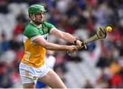 6 April 2025; Brian Duignan of Offaly during the Allianz Hurling League Division 1B final match between Waterford and Offaly at SuperValu Páirc Uí Chaoimh in Cork. Photo by Piaras Ó Mídheach/Sportsfile