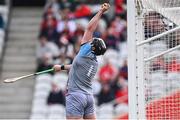 6 April 2025; Waterford goalkeeper Billy Nolan catches the ball during the Allianz Hurling League Division 1B final match between Waterford and Offaly at SuperValu Páirc Uí Chaoimh in Cork. Photo by Piaras Ó Mídheach/Sportsfile