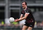 6 April 2025; John Maher of Galway during the Connacht GAA Football Senior Championship quarter-final match between New York and Galway at Gaelic Park in New York, USA. Photo by Shauna Clinton/Sportsfile