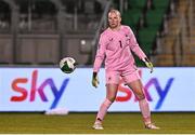 8 April 2025; Republic of Ireland goalkeeper Courtney Brosnan during the UEFA Women's Nations League B match between Republic of Ireland and Greece at Tallaght Stadium in Dublin. Photo by Ben McShane/Sportsfile