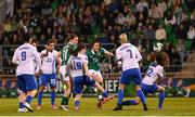 8 April 2025; Lucy Quinn of Republic of Ireland has a shot at goal during the UEFA Women's Nations League B match between Republic of Ireland and Greece at Tallaght Stadium in Dublin. Photo by Stephen McCarthy/Sportsfile