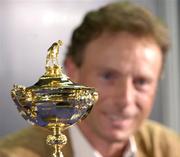 13 September 2004; European captain Bernhard Langer during a press conference in Detriot Metropolitan Airport in advance of the 35th Ryder Cup Matches. Michigan, USA. Picture credit; Matt Browne / SPORTSFILE