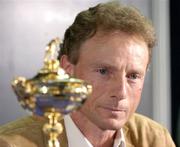 13 September 2004; European captain Bernhard Langer during a press conference in Detriot Metropolitan Airport in advance of the 35th Ryder Cup Matches. Michigan, USA. Picture credit; Matt Browne / SPORTSFILE