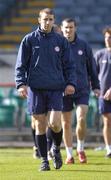 15 September 2004; Shelbourne's Owen Heary during squad training ahead of their UEFA Cup, 1st Round - 1st Leg match against Lille. Lansdowne Road, Dublin. Picture credit; Brian Lawless / SPORTSFILE