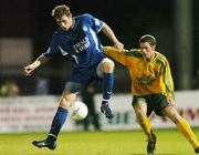15 September 2004; Daryl Murphy, Waterford United, in action against Kieran O'Mahoney, Rockmount. FAI Cup Quarter Final Replay, Rockmount v Waterford United, Turners Cross, Cork. Picture credit; David Maher / SPORTSFILE