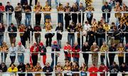 12 September 2004; Fans stand on the new Hill 16 before the start of the match. Guinness All-Ireland Senior Hurling Championship Final, Cork v Kilkenny, Croke Park, Dublin. Picture credit; Brian Lawless / SPORTSFILE *** Local Caption *** Any photograph taken by SPORTSFILE during, or in connection with, the 2004 Guinness All-Ireland Hurling Final which displays GAA logos or contains an image or part of an image of any GAA intellectual property, or, which contains images of a GAA player/players in their playing uniforms, may only be used for editorial and non-advertising purposes.  Use of photographs for advertising, as posters or for purchase separately is strictly prohibited unless prior written approval has been obtained from the Gaelic Athletic Association.