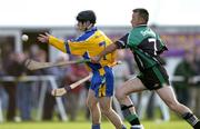 11 September 2004; Ardel McDermott, Burt, in action against Martin Callaghan, Setanta. AIB Kilmacud Crokes All-Ireland Hurling Sevens 2004  Shield Final, Burt v Setanta, Kilmacud Crokes, Glenalbyn, Stillorgan, Dublin. Picture credit; Ray McManus / SPORTSFILE