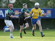 11 September 2004; Kieran Dowds, Burt, in action against Kevin Campbell, left, and Danny Cullen, Setanta. AIB Kilmacud Crokes All-Ireland Hurling Sevens 2004  Shield Final, Burt v Setanta, Kilmacud Crokes, Glenalbyn, Stillorgan, Dublin. Picture credit; Ray McManus / SPORTSFILE