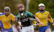 11 September 2004; Kevin Campbell, Setanta, in action against Joe Boyle, left, and Kieran Dowds, Burt. AIB Kilmacud Crokes All-Ireland Hurling Sevens 2004  Shield Final, Burt v Setanta, Kilmacud Crokes, Glenalbyn, Stillorgan, Dublin. Picture credit; Ray McManus /  SPORTSFILE