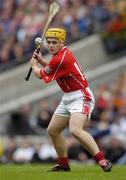 12 September 2004; Joe Deane, Cork. Guinness All-Ireland Senior Hurling Championship Final, Cork v Kilkenny, Croke Park, Dublin. Picture credit; Ray McManus / SPORTSFILE *** Local Caption *** Any photograph taken by SPORTSFILE during, or in connection with, the 2004 Guinness All-Ireland Hurling Final which displays GAA logos or contains an image or part of an image of any GAA intellectual property, or, which contains images of a GAA player/players in their playing uniforms, may only be used for editorial and non-advertising purposes.  Use of photographs for advertising, as posters or for purchase separately is strictly prohibited unless prior written approval has been obtained from the Gaelic Athletic Association.