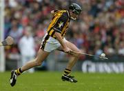 12 September 2004; Eddie Brennan, Kilkenny. Guinness All-Ireland Senior Hurling Championship Final, Cork v Kilkenny, Croke Park, Dublin. Picture credit; Ray McManus / SPORTSFILE *** Local Caption *** Any photograph taken by SPORTSFILE during, or in connection with, the 2004 Guinness All-Ireland Hurling Final which displays GAA logos or contains an image or part of an image of any GAA intellectual property, or, which contains images of a GAA player/players in their playing uniforms, may only be used for editorial and non-advertising purposes.  Use of photographs for advertising, as posters or for purchase separately is strictly prohibited unless prior written approval has been obtained from the Gaelic Athletic Association.