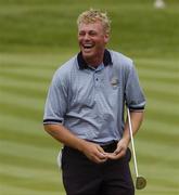 16 September 2004; Darren Clarke, Team Europe 2004, pictured on the 4th green during a practice round in advance of the 35th Ryder Cup Matches. Oakland Hills Country Club, Bloomfield Township, Michigan, USA. Picture credit; Matt Browne / SPORTSFILE