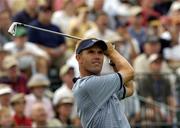 16 September 2004; Padraig Harrington, Team Europe 2004, watches his tee shot from the 3rd tee box during a practice round in advance of the 35th Ryder Cup Matches. Oakland Hills Country Club, Bloomfield Township, Michigan, USA. Picture credit; Matt Browne / SPORTSFILE