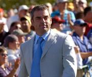 16 September 2004; Paul McGinley on his way into the 35th Ryder Cup Opening ceremony at Oakland Hills Country Club, Bloomfield Township, Michigan, USA. Picture credit; Matt Browne / SPORTSFILE