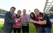 7 October 2013; In attendance at the launch of the 2013 Asian Gaelic Games are, from left, Martin Skelly, Chairman of the Leinster Council, Deirdre McCaul, Singapore Gaelic Lions GAA team, Denis Cleary, Fexco, Isabel Oliveira, Malaysia Tourism Board, and Pat Gorham, Chairman of the Asian Gaelic Games. Croke Park, Dublin. Picture credit: Matt Browne / SPORTSFILE