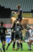4 October 2013; Alun Wyn, Ospreys gets the ball in a lineout. Celtic League 2013/14, Round 5, Ospreys v Ulster, Liberty Stadium, Swansea, Wales. Picture credit: Steve Pope / SPORTSFILE
