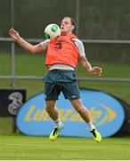7 October 2013; Republic of Ireland's Anthony Stokes during squad training ahead of their 2014 FIFA World Cup Qualifier, Group C, game against Germany on Friday. Republic of Ireland Squad Training, Gannon Park, Malahide, Co. Dublin. Picture credit: David Maher / SPORTSFILE