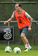 7 October 2013; Anthony Stokes, Republic of Ireland, during squad training ahead of their 2014 FIFA World Cup Qualifier, Group C, game against Germany on Friday. Republic of Ireland Squad Training, Gannon Park, Malahide, Co. Dublin. Picture credit: David Maher / SPORTSFILE
