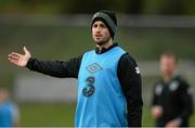 9 October 2013; Republic of Ireland's Shane Long during squad training ahead of their 2014 FIFA World Cup Qualifier, Group C, game against Germany on Friday. Republic of Ireland Squad Training, Gannon Park, Malahide, Co. Dublin. Picture credit: David Maher / SPORTSFILE
